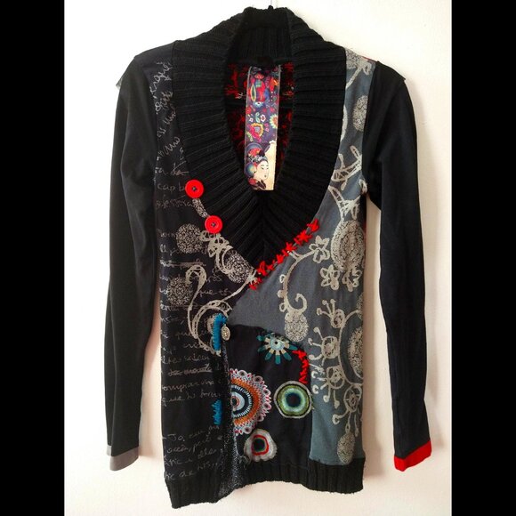 Desigual Sweater - Multicolour, Unique Details - Picture 1 of 11